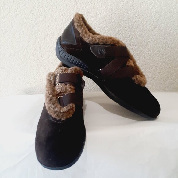 Stuart Weitzman Faux Fur Trim Shoes - Picture 3 of 12